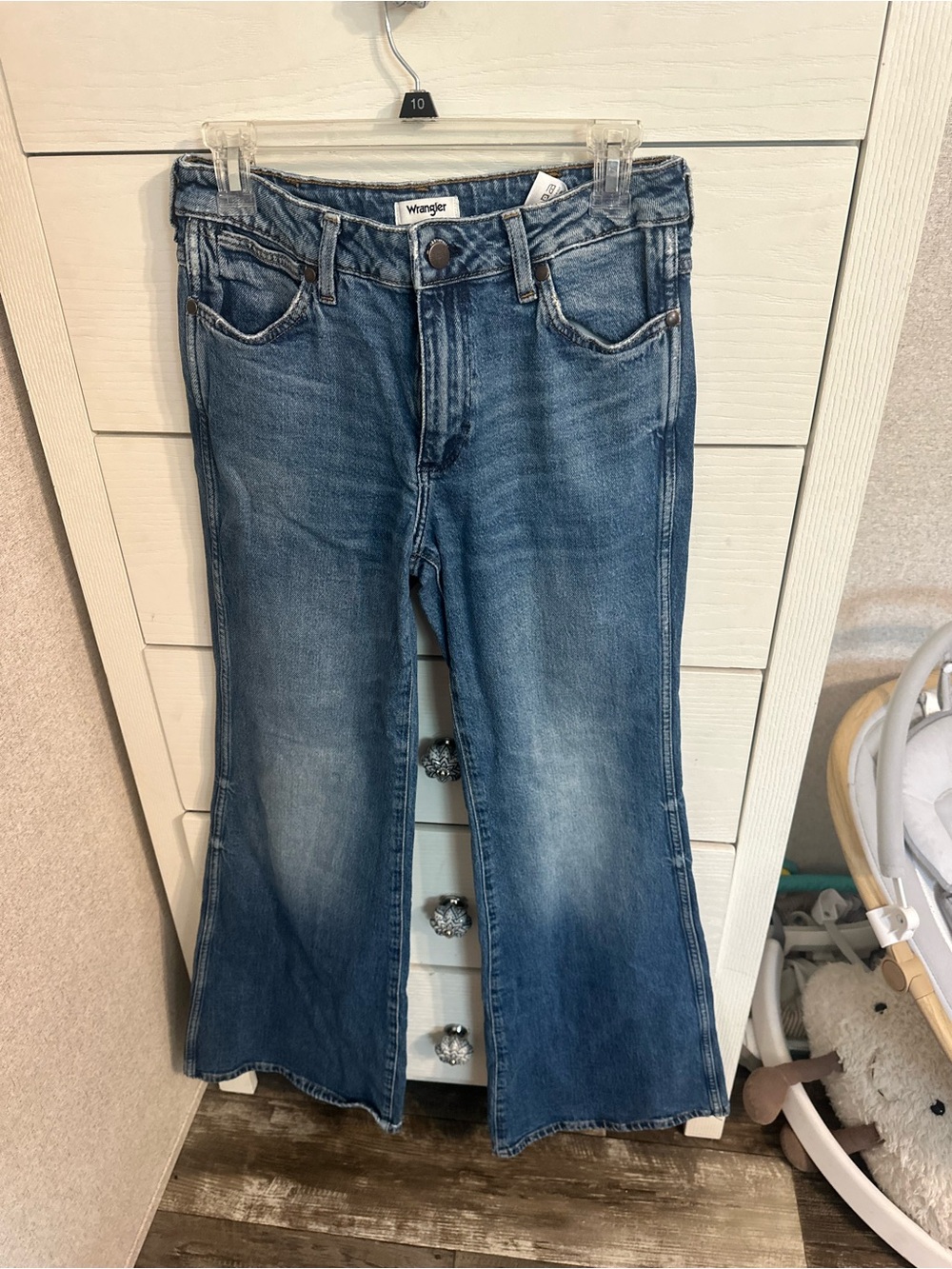 Wrangler Light-Mid Blue Flare Jeans